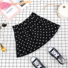 Kawaii polka dot high waist pleated skirt