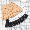 Kawaii polka dot high waist pleated skirt