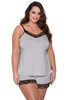 Plus Size Pajamas Set with Lace Trim