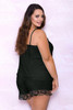 Plus Size Pajamas Set with Lace Trim