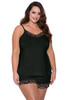 Plus Size Pajamas Set with Lace Trim