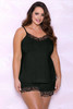Plus Size Pajamas Set with Lace Trim