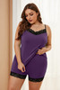 Plus Size Pajamas Set with Lace Trim