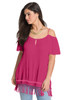 Cold Shoulder Plus Size Blouse