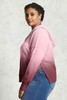 Plus Size Ombre Terry Hoodie