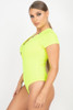 Button V-neck Bodysuit