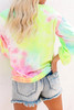 Multicolor Tie-dye Knit Sweatshirt