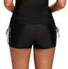 Black Wide Waistband Swim Bottom