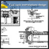 Fual tank insttalations design and detail guide in autocad dwg files