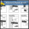Exteriors Panels details dwg files