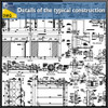 Details of the typical construction of canopy dwg files autocad files