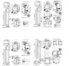Detail drawing blocks of elevators design