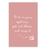 Put on your eyeliner, get out there and wing it.