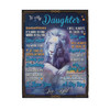 To my daughter from Dad Lion - Sherpa Blanket