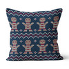 Ginger Bread Knitted  Canvas Pillow