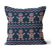 Ginger Bread Knitted  Canvas Pillow
