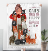 Cats make me Happy - Blanket, totes bag