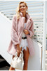Faux Fur Autumn plush overcoat