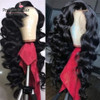 Deep Wave 13x6 Lace Front Wig Baby Hair Brazilian Remy Pre plucked 360