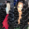 Deep Wave 13x6 Lace Front Wig Baby Hair Brazilian Remy Pre plucked 360