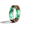 Clear Wood Resin Ring Fashion Handmade Dried Flower Epoxy