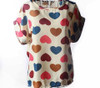 COLORFUL CHIFFON PATTERN BLOUSE