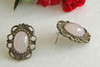 HOLLOW OUT LACE STUD EARRINGS