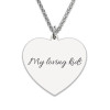 JOSEOD Custom Photo Engraved Heart Necklace JOSEOD Custom Photo Engraved Heart Necklace
