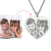 JOSEOD Custom Photo Engraved Heart Necklace JOSEOD Custom Photo Engraved Heart Necklace