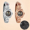 JOSEOD Projection I Love You 100 In Language Rings