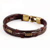 Vinci Vintage Men's Leather Bracelet
