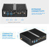 DIGITBLUE® Fanless Mini Computer | Windows 10 | Dual WIFI | Intel Celeron J1900 J1800 N2810 3805U | HDMI 4K | Gigabit Ethernet 2x RS232 Ports | 4x USB