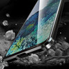 For Galaxy S20+ Shockproof Double-sided Tempered Glass Magnetic Attraction Case with Black Camera Lens Protector Cover(Black)