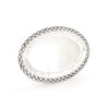 Elliptic plate with diamond design