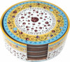 Coasters 6 pcs set with Box Shiny Wood Shiny
