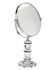 Faceted Crystal Mirror On Stnd