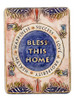 Clay Art Bless This Home Wall Hanging Plaque Hand Made and Decorated With 24k Gold