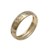 Gold Hebrew Wedding Band