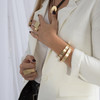 Open Bracelet, Cuff Bracelet, Gold Plated