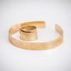 Open Bracelet, Cuff Bracelet, Gold Plated