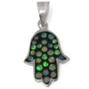Hamsa Pendant With Unusual Stones