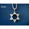 Star Of David Necklace Pendants Zirconia Stones