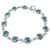 Opal Eye Sterling Silver Bracelet