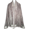 Sheer Taupe Chiffon Textured Tallit
