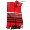 Hand Made Wool Tallit Set In Reds