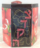 Tzedakah Box - Hand Painted On Tin In Motif