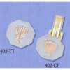 Cuff Links & Tie Tacks - Menorah (Octagon)