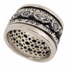 Silver Ring Rotating "Ana" Set With Zircons