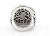 Sea Boat Medallion Ring with the fleur de lis symbol