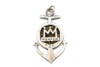 Libra Sign Astrology Zodiac Medallion Anchor Pendant Necklace